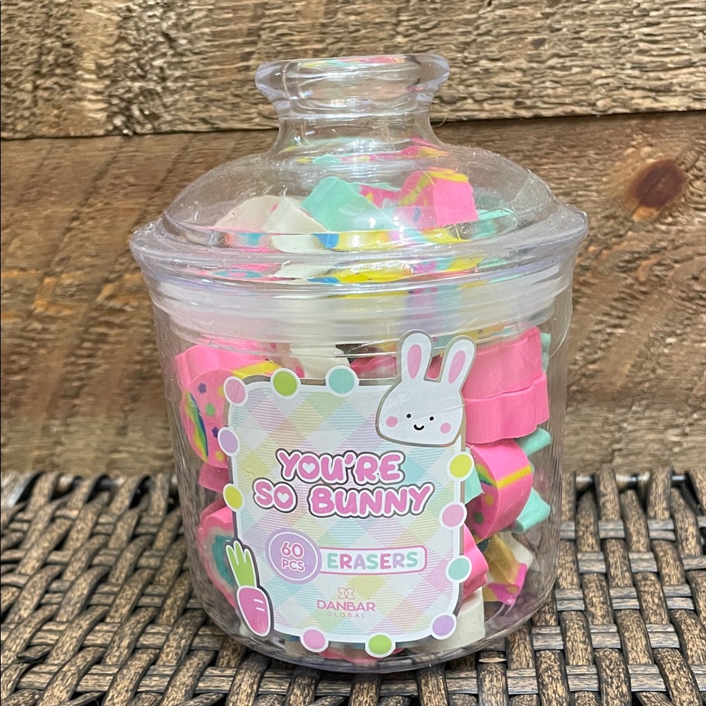 Danbar Global You're So Bunny Erasers 60 Pieces Assorted